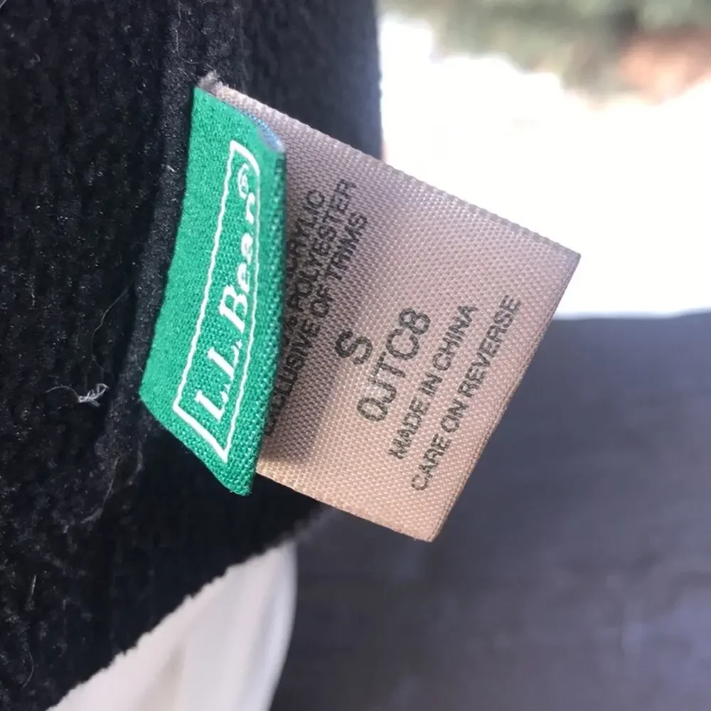 L.L. Bean Green Printed Fleece Lined Beanie Hat Boy's Size Small